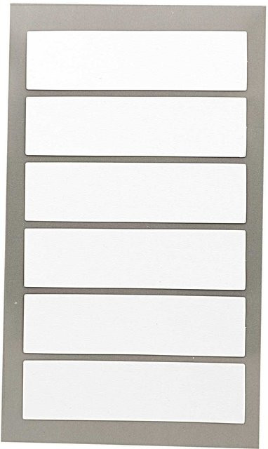 Rico Design Paper Poetry Office Sticker Etiketten, weiß, 4 Bogen, B: 6 cm, H: 1,5 cm - Bild 1