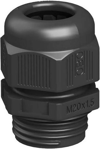 OBO Bettermann Kabelverschraubung 1.5mm aus Kunststoff in Schwarz - Bild 1