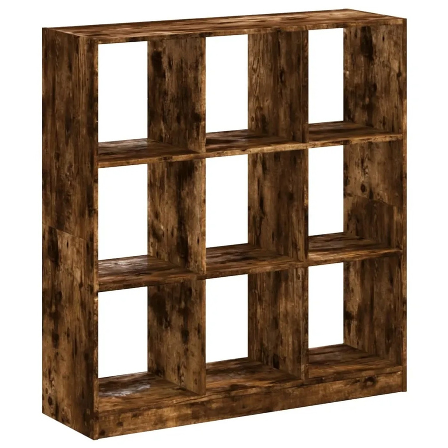 vidaXL Bücherregal in Räuchereiche, braun, B/T/H: 102 x 32 x 108 cm - Bild 2