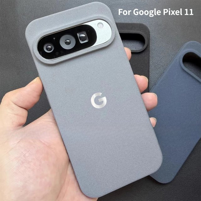Ultradünne Frosted Soft Case Handyhülle mit Objektivschutz für Google Pixel 11 10 9 8 7 6 A Pro XL in Grau - Bild 1