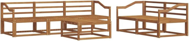 vidaXL Outdoor-Sofagarnitur 6-teilig aus Massivholz Akazie in Braun - Bild 1