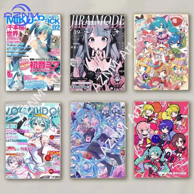 KAYOU Anime Hatsune Miku Poster Illustration in Mehrfarbig als Wandkunst für dein Zuhause - Bild 1