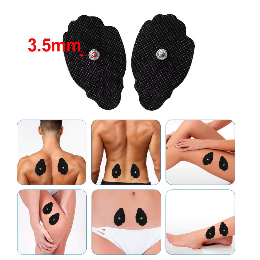 SANPKON Elektroden-Gel-Patches selbstklebend und wiederverwendbar für Myostimulatoren und Muskelstimulatoren in Schwarz - Bild 4