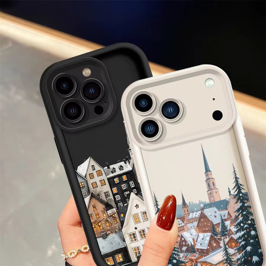 Handyhülle mit Weihnachtsmann Motiv für Apple iPhone 15 Plus 16 17 Pro Max und weitere Modelle, Soft Shell, Multicolour - Bild 3