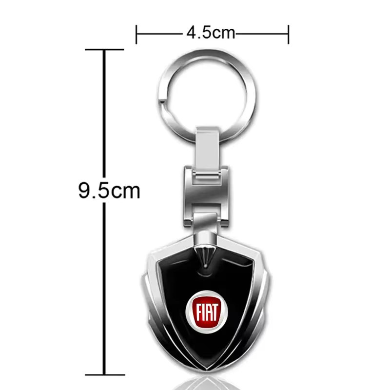 FIAT Schlüsselanhänger, 3D-Metall, Auto-Logo - Bild 2