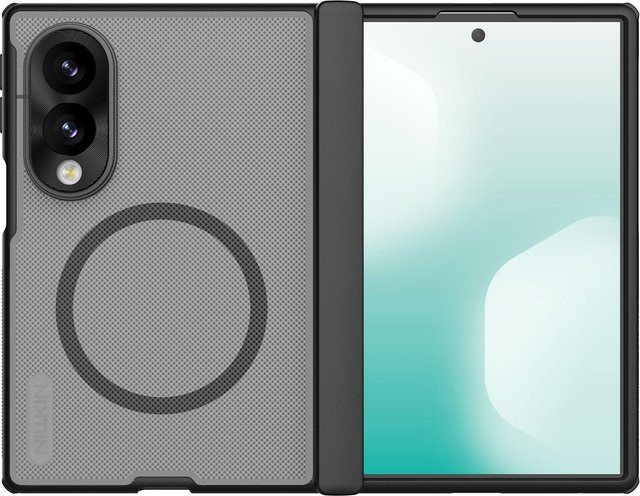 NILLKIN Magnetische Hülle für Samsung Galaxy Z Fold 8 Rebound Scharnierschutz in Grau ohne S Pen Schacht CA4019 - Bild 1