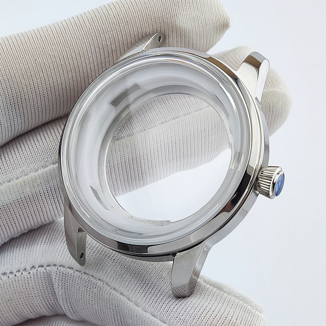 OUMASHI Uhrengehäuse Edelstahl, Roségold, 40 mm, Lederarmband - Bild 1