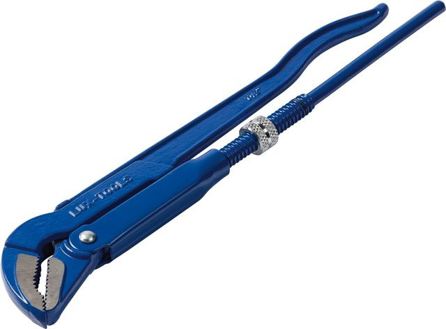 LUX-TOOLS Eckrohrzange Classic aus Stahl in Blau, Länge: 420 mm - Bild 1