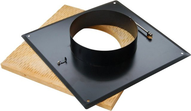 Aduro DraftOptimizer Übergangsblende aus Stahl in Schwarz B/T/H: 43 x 43 x 10 cm - Bild 1
