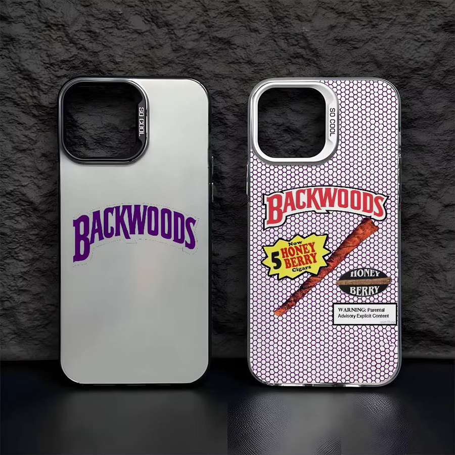 B-Backwoods Logo Handyhülle für iPhone 11 bis iPhone 17 Pro Max, Mehrfarbig, Matt Laser Metallic Aurora Design - Bild 1