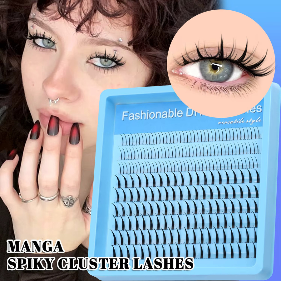 Lasvirey Cluster-Wimpern, Black, Natürlich, Unisex - Bild 2