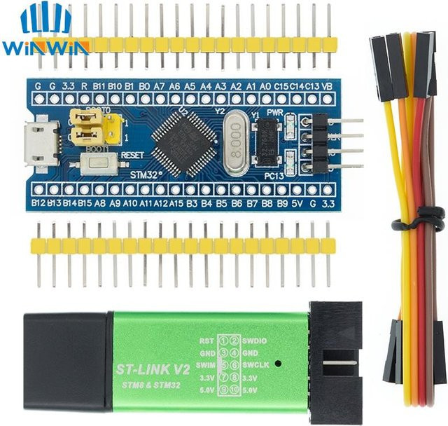 AITEWIN ROBOT STM32F103C6T6 STM32F103C8T6 ARM STM32 Minimum System Development Board Modul in Blau für Arduino und ST-Link V2 Mini STM8 - Bild 1