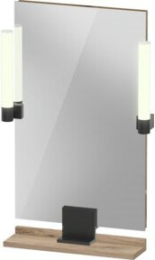 Duravit Sivida LED-Badspiegel in Weiß mit Dimmer und Bewegungssensor, B/H/T: 45 x 65 x 3,6 cm - Bild 1