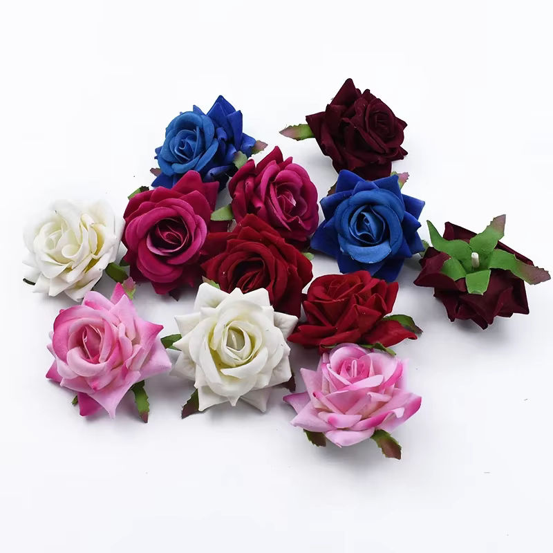 100 Stück künstliche Rosen in Multicolour für Hochzeiten und Wanddekorationen - Bild 3