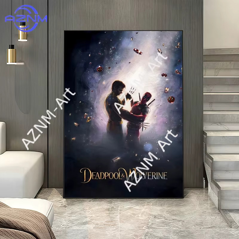 KAYOU Marvel Deadpool Wolverine Wandkunst Poster als Leinwandgemälde für Kinderzimmer und Wohnzimmer in Multicolour - Bild 3