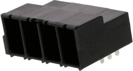 Molex Printklemme 394250004 mit 4 Polen in Schwarz - Bild 1