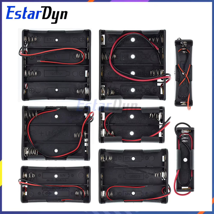 Estardyn AA 18650 Batteriehaltergehäuse mit Kabel in Schwarz für USB-C Projekte und Heimwerker - Bild 3