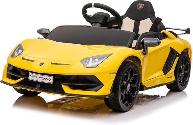 TPFLiving Lamborghini Aventador SVJ Elektro-Kinderauto, gelb - Bild 1