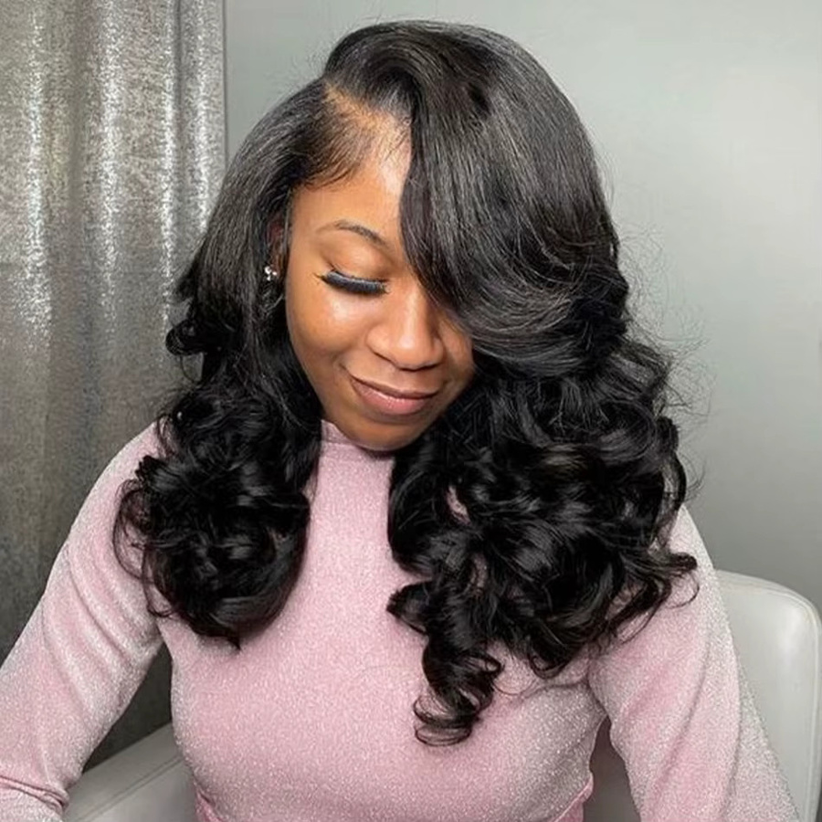 Dream Diana Echthaarperücke, 13x4 HD Lace Frontal, 250 % Dichte, Bouncy Wave - Bild 5