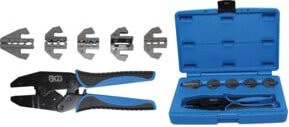 BGS Crimpzangen-Satz mit 5 Paar Backen in Blau - Bild 1