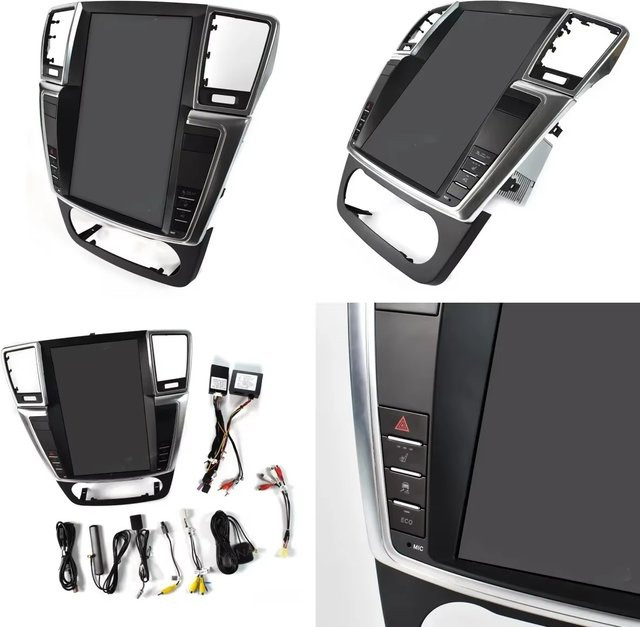 YANFU Android Auto und Wireless CarPlay Multimedia Radio mit GPS Navigation für Mercedes Benz ML GL W166 X166, Schwarz - Bild 1