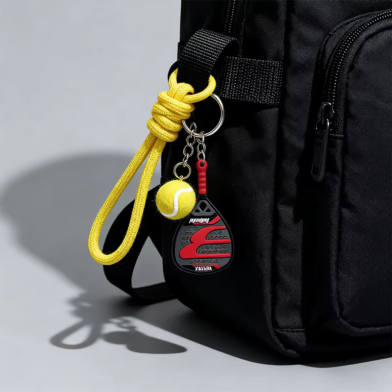 Vertex Schlüsselanhänger, Mini-Tennisschlägerform, Unisex - Bild 3
