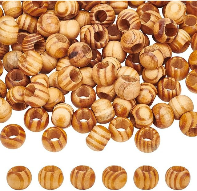 Kiefernholzperlen, 19 mm, 10 mm Loch, 100 Stück, Unisex - Bild 1