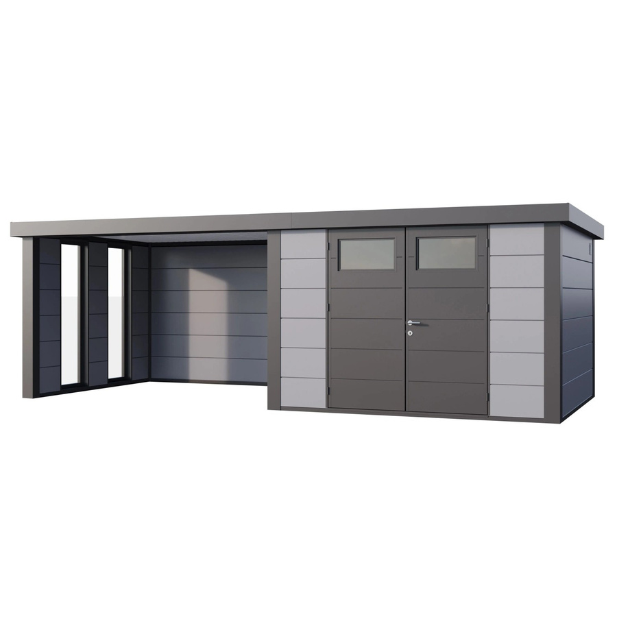 Telluria Gerätehaus Classico in Grau mit Außenmaß B: 692 cm, H: 219 cm, T: 318 cm - Bild 2