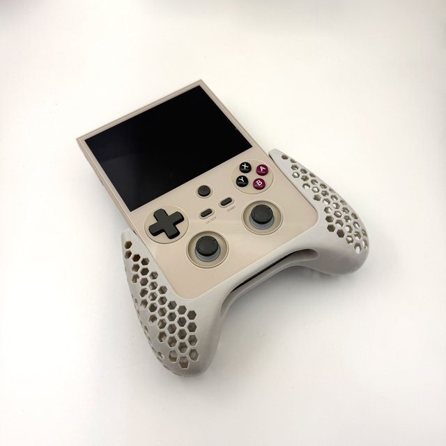 SUMMEROCKS Ergonomischer Griff mit hohlem Wabendesign für RG477V Konsole, 3D-gedrucktes Zubehör in Weiß - Bild 1
