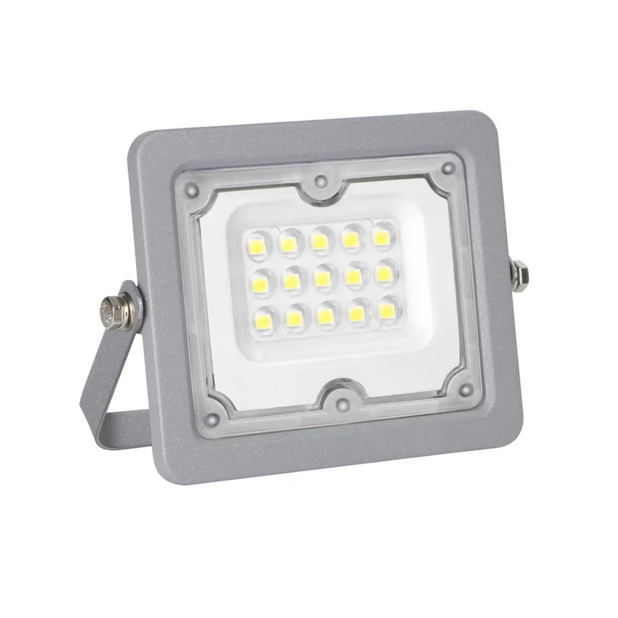 LUXULA LED Außenstrahler Flutlichtstrahler in Grau mit 10 W, 4000 K Neutralweiß, 900 lm, IP65 und IK08 aus Aluminium - Bild 2