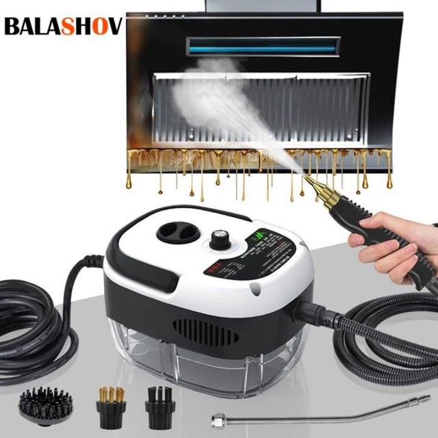 Tragbarer 2500 W Dampfreiniger zur Hochtemperatur-Sterilisation in Rot-Weiß für Zuhause, Auto und Küche - Bild 1