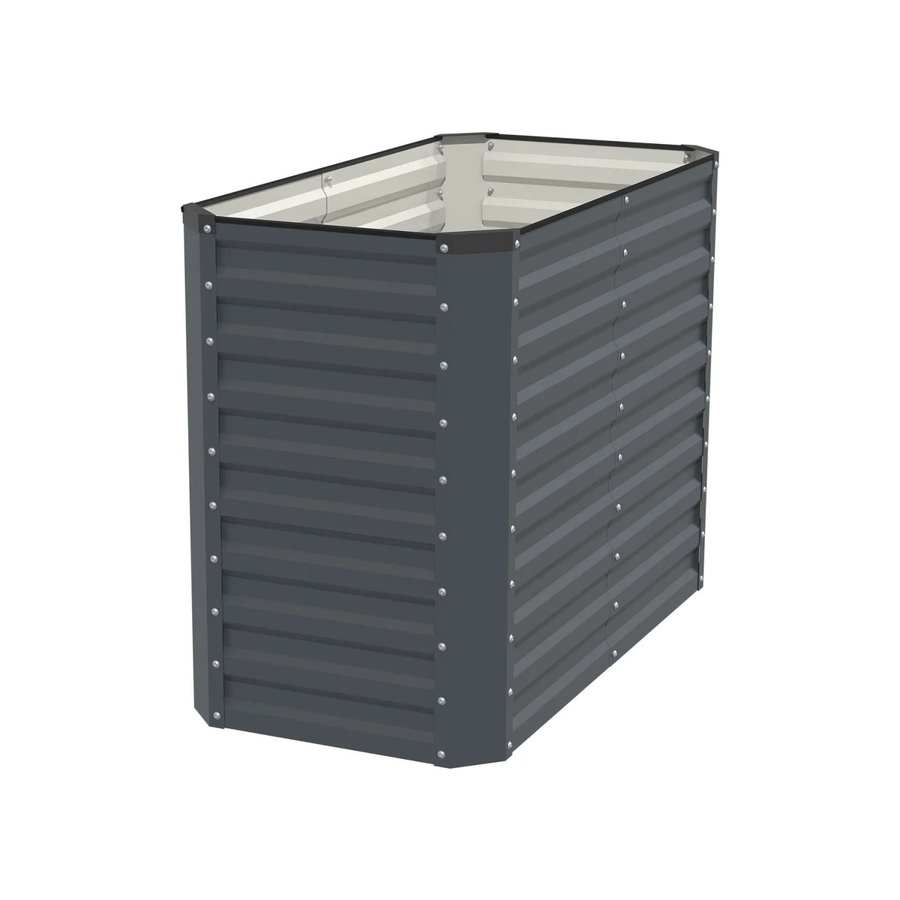 VidaAtHome.de RIVARO Hochbeet aus Stahl in Graphitgrau und Silber, B/T/H: 120 x 60 x 90 cm - Bild 2