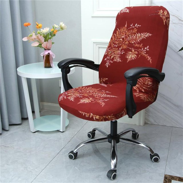 Yiran Furniture Elastischer Bürostuhlbezug in Rot für Drehstühle und Chefsessel, Breite: 40 cm, Höhe: 45 cm - Bild 1