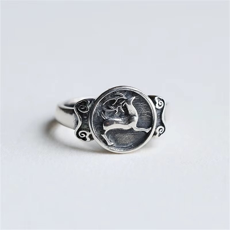 Temperament Ring, 925 Silber, Vintage, Damen - Bild 2