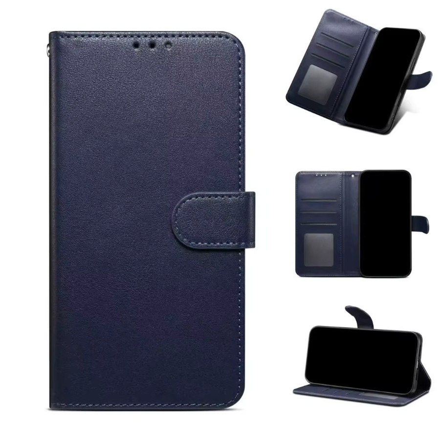 3-in-1 Flip Wallet Case für Apple iPhone 12 bis iPhone 17 Pro Max/Plus in Blau mit Kartenfächern und vollem Schutz - Bild 2