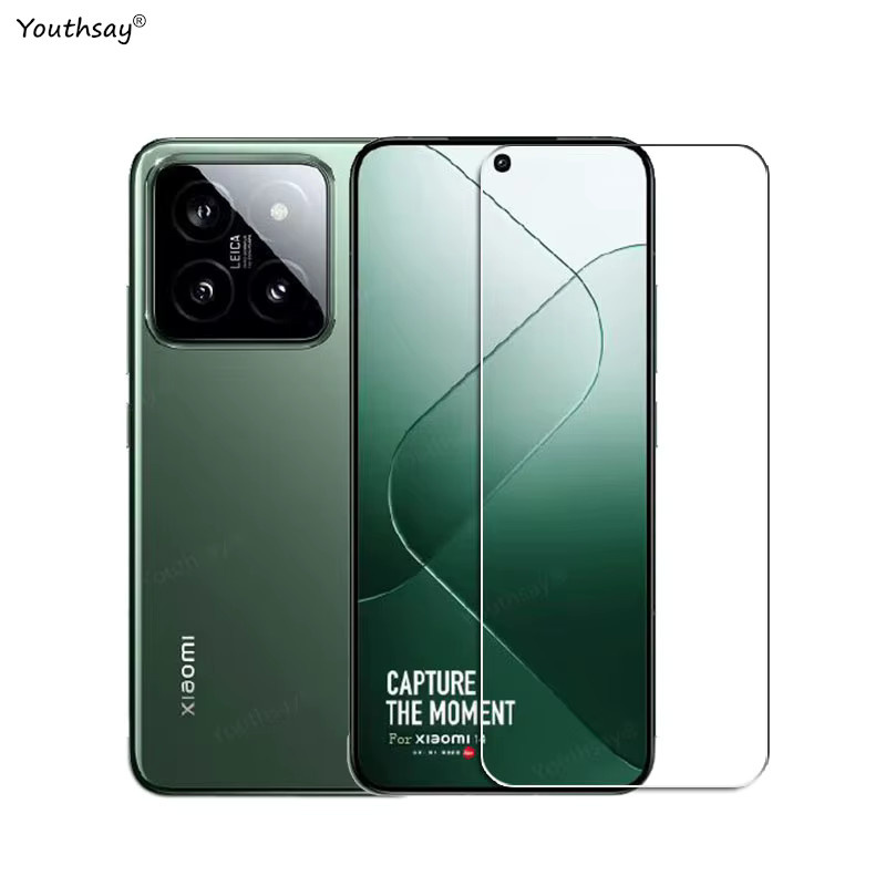 Xiaomi Screen Protector für Xiaomi 14 und Xiaomi 13 mit Kameraobjektiv-Schutz, gehärtetes Glas, transparent - Bild 2