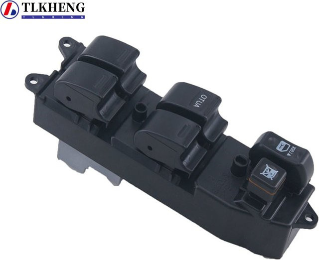 TLK HENG Master Power Fensterheber Schalter für Toyota Yaris 1999-2005, Fahrerseite Rechts, Schwarz - Bild 1