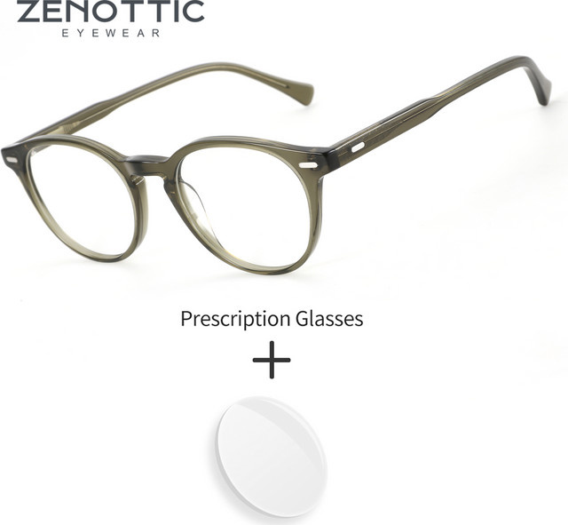 ZENOTTIC Korrektionsbrille, Acetat, rund, Vollrand, Damen - Bild 1