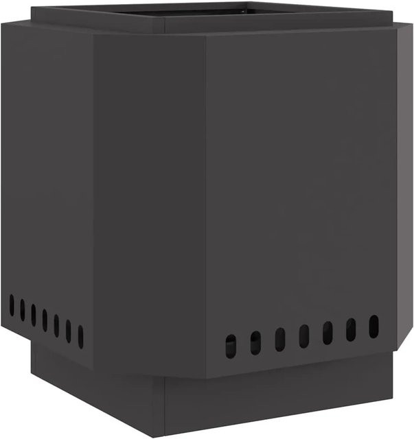 vidaXL Rauchfreier Feuerkorb aus Stahl in Schwarz mit Doppelwand-Luftzufuhr und Sekundärverbrennung, B/T/H: 48 x 48 x 51 cm - Bild 1