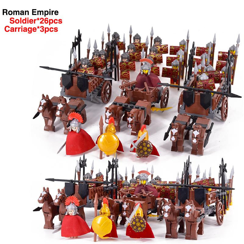 Mittelalter Römisches Reich Spartanischer Kreuzfahrer Mini Mittelalterlicher Soldat Figuren Modell Bausteine - Bild 3