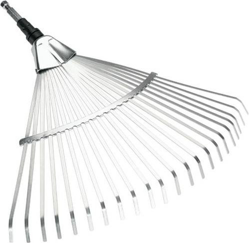 Gardena Combisystem Fächerbesen mit 22 Zähnen, Breite: 50 cm, silberfarben - Bild 1