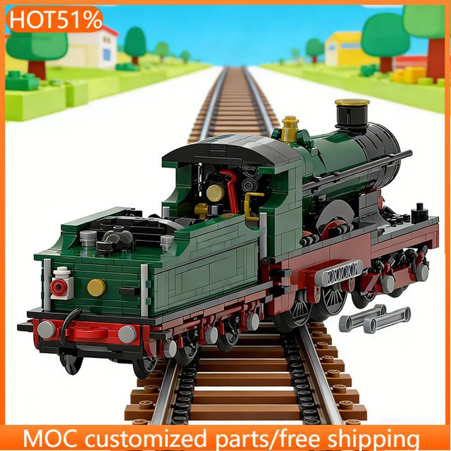 City of MOC Dampflokomotiven-Set, 955 Teile - Bild 1