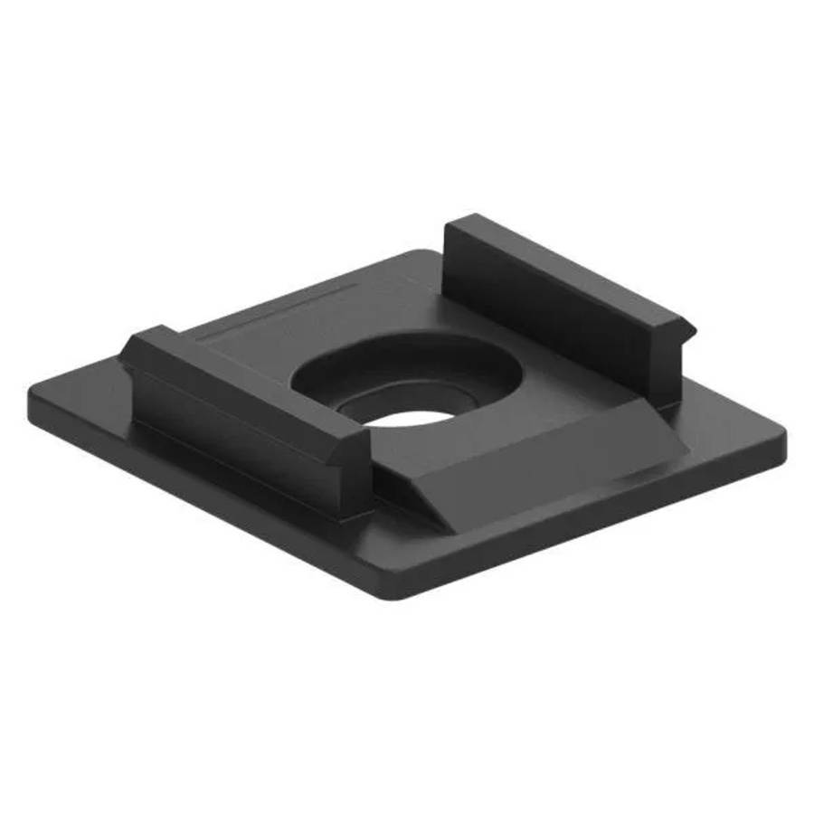 FeNau LED-Nutrohr Befestigung PA GF30 in Schwarz, 10er-Set für Trägerprofil - Bild 2