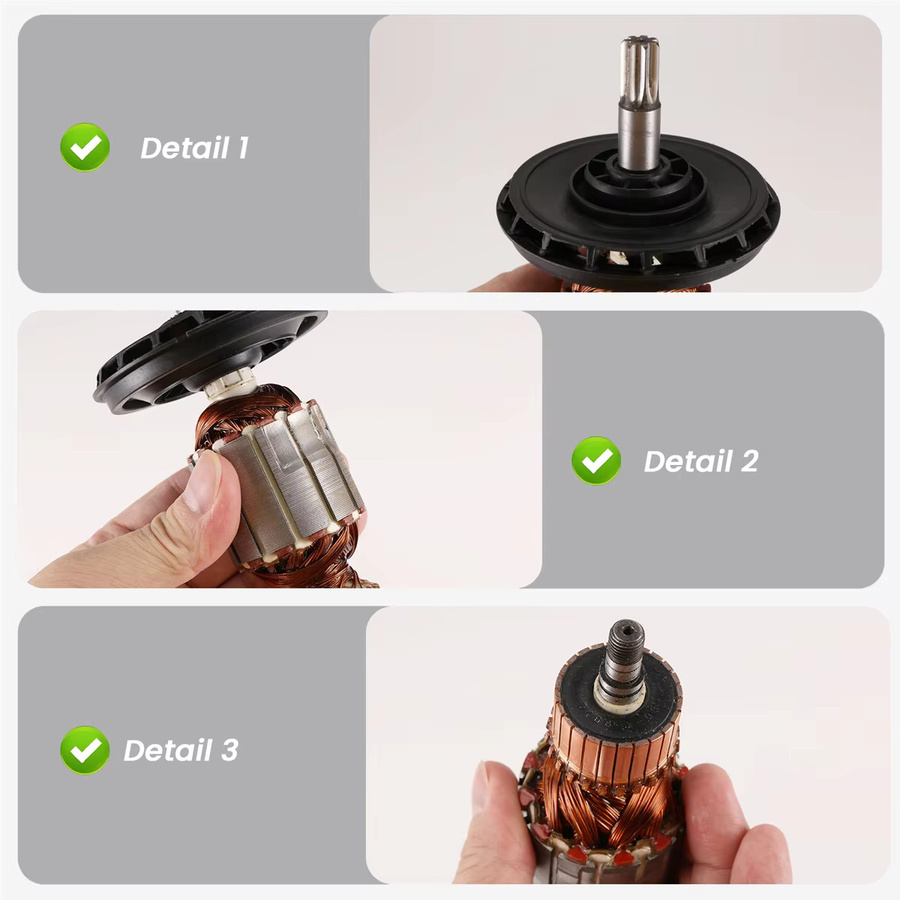 Anker Rotor Ersatzteil für Bosch Bohrhammer GBH5-40 GBH5-40DE GBH5-40DCE GSH5E GSH5CE AC220-240V - Bild 3