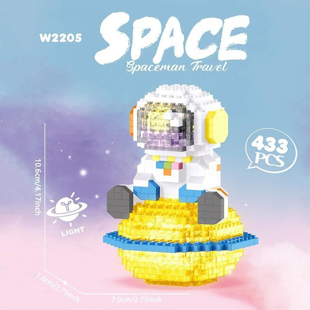 Knew Built Astronaut LED Mikro Mini Bausteine, Weltraum, ab 3 Jahren - Bild 1