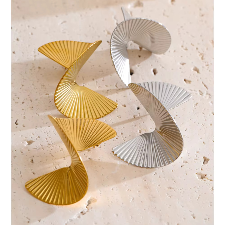 Yhpup Ohrringe Edelstahl, Gold, Unisex - Bild 1