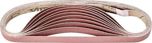 PFERD Korund Schleifband für Bandschleifer, Körnung 120, Farbe Braun, 50 Stück, B/H: 16 x 520 mm - Bild 1