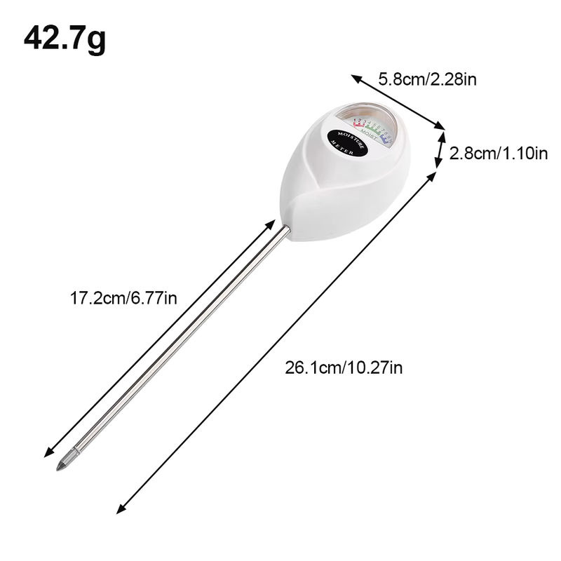 Aideepen Bodenfeuchtemessgerät Grün für den Gartenbau mit Feuchtigkeitssensor und Hygrometer - Bild 5