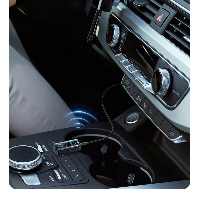 Lenovo Bluetooth 5.4 Audio-Adapter Schwarz mit 3,5 mm Klinkenanschluss und LED-Anzeige als Sender und Empfänger für Auto, Stereoanlage und Kopfhörer - Bild 5