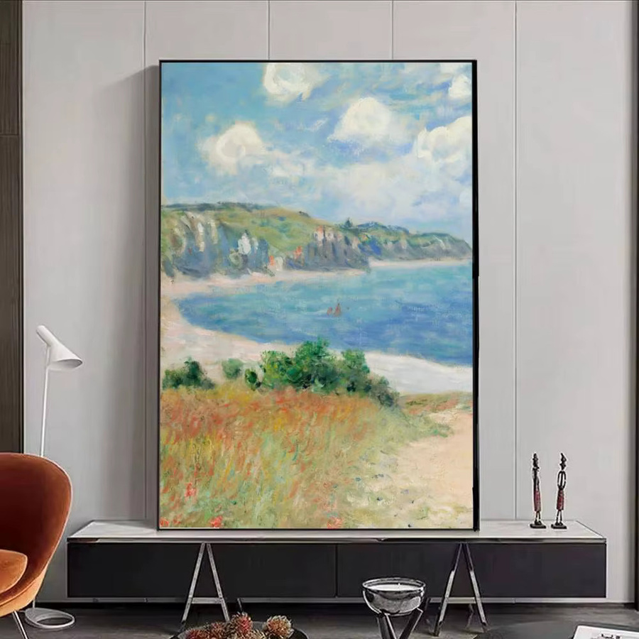 Hot Art Anime C-Claude M-Monet Poster Selbstklebender Papierdruck mit Blumen Motiv in Mehrfarbig - Bild 3